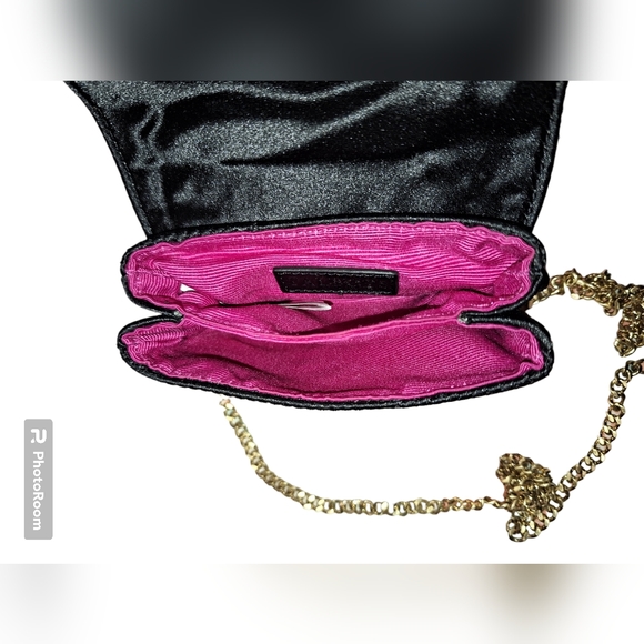 Talbots Black Purse with Gold Chain shoulder bag or crossbody 5" × 5 - Picture 10 of 10